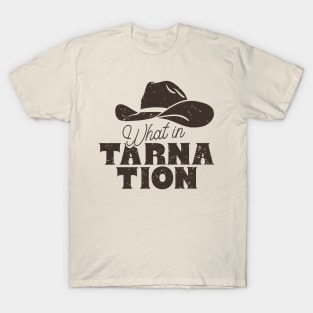 What in Tarnation | Cowboy Hat | MEME | Tan Sand Beige Background T-Shirt